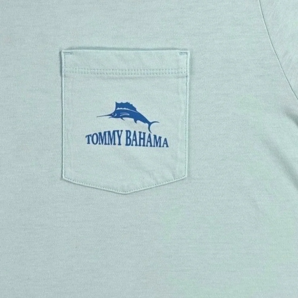 Tommy Bahama Collecting Sand Dollars Graphic Tee Mens XXL Beach Casino Shirt